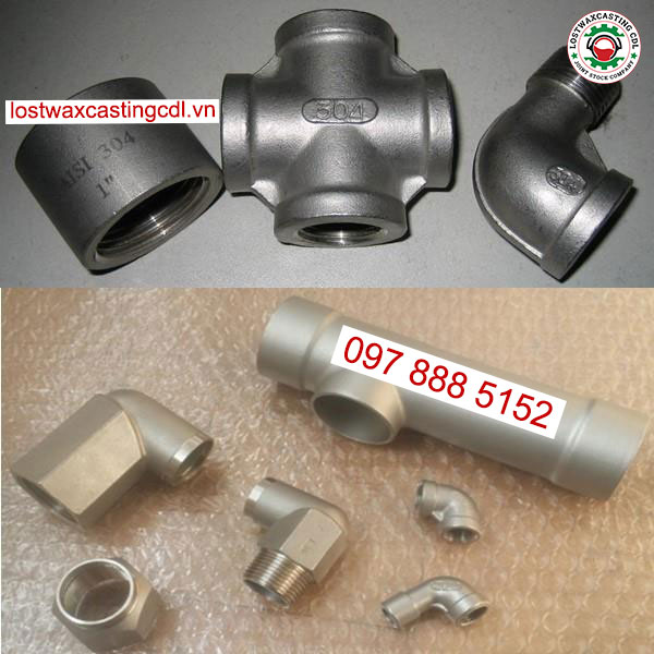 Đúc khớp nối ống inox, khớp nối ống kẽm, khớp nối ống thép