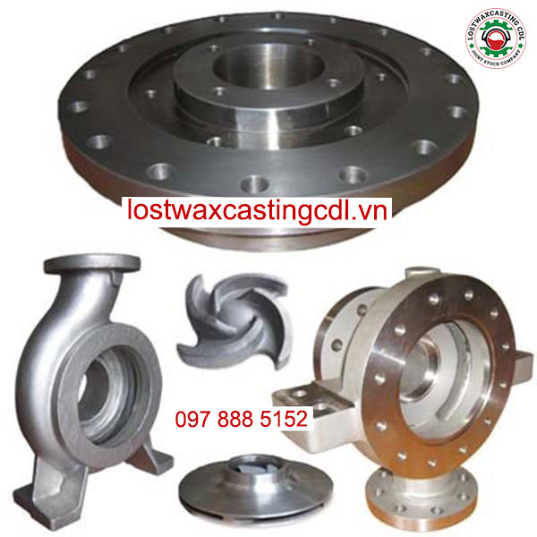 Đúc mẫu chảy mặt bích bơm