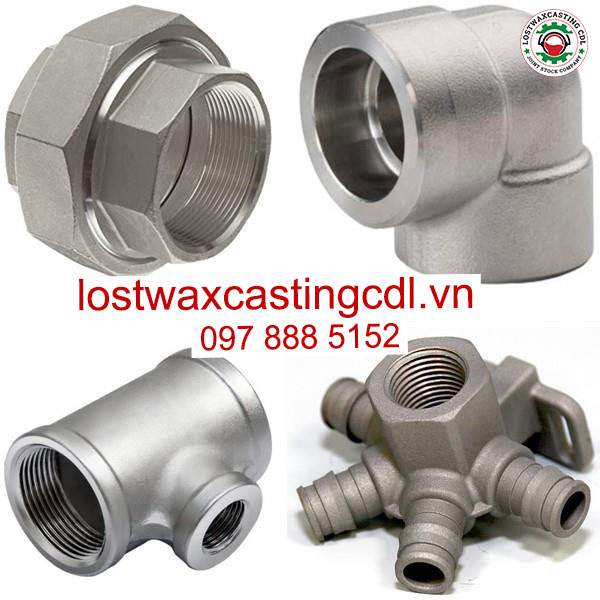Đúc nối ống inox, đầu chia, cút 90 độ, đầu nối chữ T
